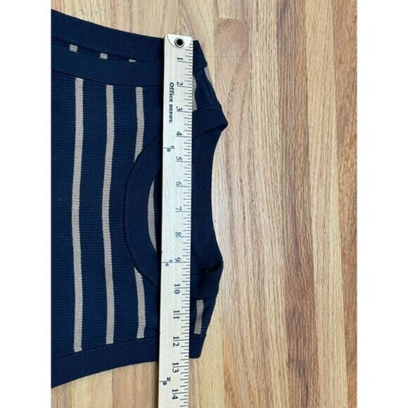 Lauren Ralph Lauren Women's Sweater Cardigan 2-Pcs Set Tank Top 2XL Blue Striped - Picture 5 of 13